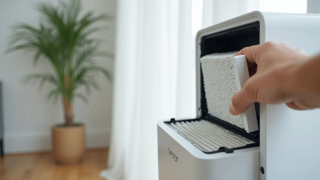 Smart Air Purifier Replacement Filter Installation